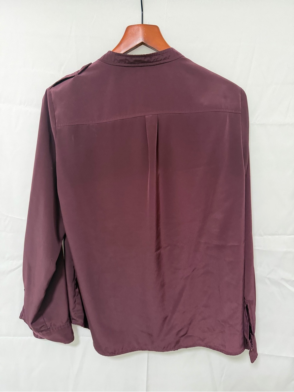 Jones New York Signature Plum Button-Up Blouse - Picture 5 of 5